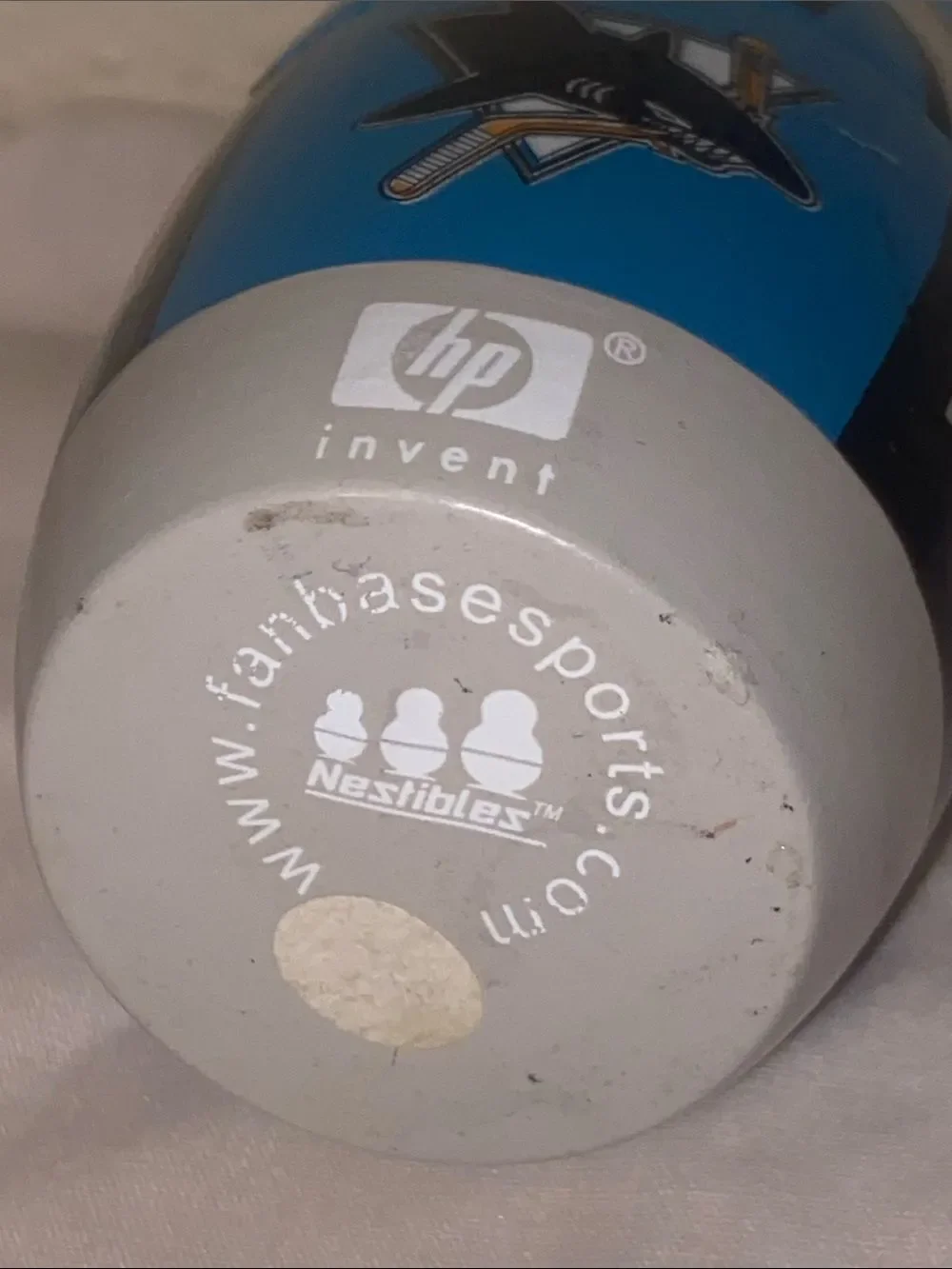 HP Branded Blue and Gray Collectible Nesting Doll